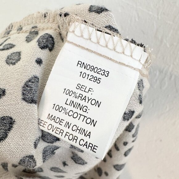 Lottie Miss x Pacsun Leopard Print Crepe Ruched Tie Mini Dress Party Clubwear XS - Picture 8 of 12